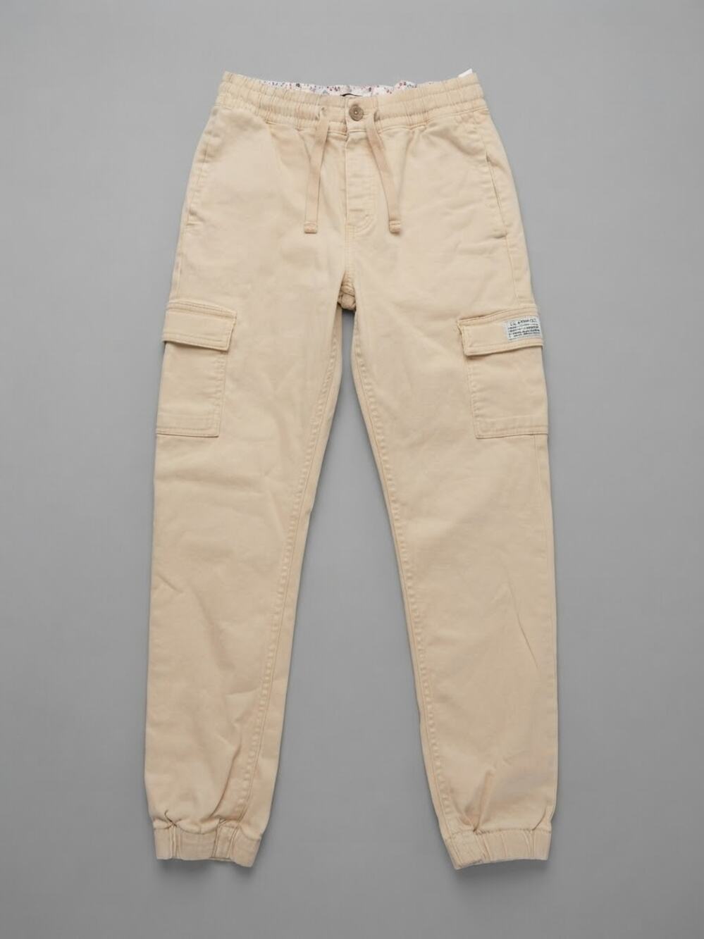 "Levi's Cargo Jogger Pants Girls Size 12 Beige Cotton Casual Utility Streetwear